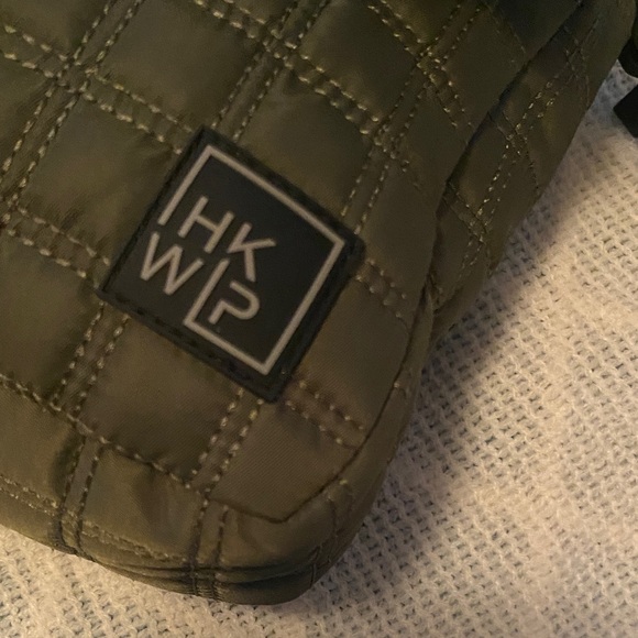 🔥HKWIP Olive Quilted Crossbody Bag. NWOT - Picture 3 of 13
